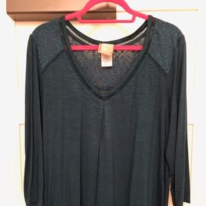 Turquoise Blue top